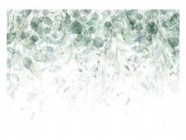 Papel de Parede WALLARENA Folhas Verdes para Quartos (Multicolor - 416x254 cm)