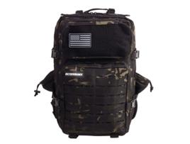Mochila Tática ELITRAINX V2 45L Preto Camuflagem