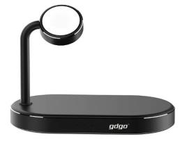 Carregador Wireless Gdgo Gdmfdk07 3In1 Mfi 10W Type-C para Iphone14/13 Iwatch Airpods Qc3.0 Abs