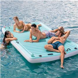INTEX Espreguiçadeira insuflável 310x183 cm vinil azul