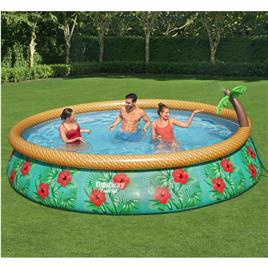 Bestway Conjunto piscina insuflável Fast Set Paradise Palms 457x84 cm