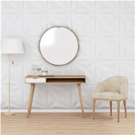 vidaXL Painéis de parede 24 pcs 50x50 cm 6m² EPS estrela branco