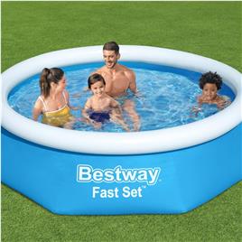 Bestway Fast Set Piscina insuflável redonda 244x66 cm 57265