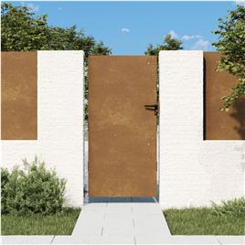 vidaXL Portão de jardim 85x175 cm aço corten