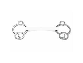 Mordida para cavalo de barril recto com dupla pausa WINDEREN 125 mm