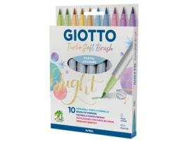 Brush Pen Aguarelavel GIOTTO Turbo Soft Brush Pastel Blister C/10 426900