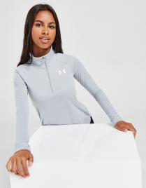 Under Armour Girls' Tech 1/2 Zip Top Junior - Grey, Grey