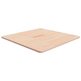vidaXL Tampo de mesa quadrado 70x70x1,5 cm carvalho maciço não tratado