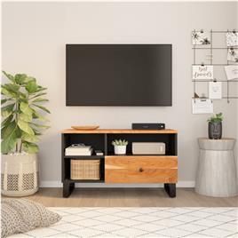 vidaXL Móvel de TV 80x33x46 cm acácia maciça/derivados de madeira
