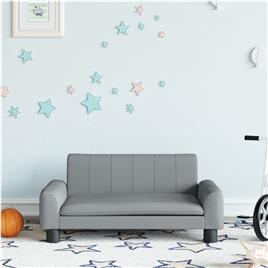 vidaXL Sofá infantil 70x45x30 cm tecido cinzento-claro