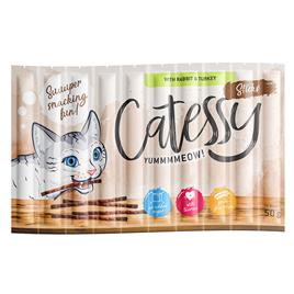 Catessy Sticks 10 x 5 g snacks para gatos - Coelho e peru