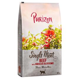 Purizon Single Meat 2 x 6,5 kg para gatos - Pack económico - Vaca com flor de hibisco