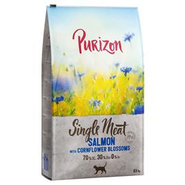 Purizon Single Meat 2 x 6,5 kg para gatos - Pack económico - Salmão com flor de centáurea