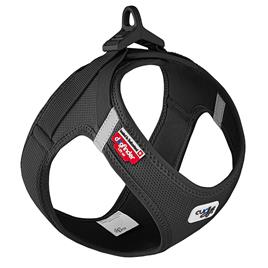 Peitoral Curli Vest Clasp Air-Mesh preto para cães - Tam. S: 38,3 - 43,3 cm de peito