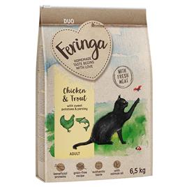 Feringa Adult Duo com frango e truta ração para gatos - 6,5 kg