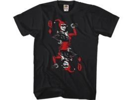 T-Shirt de Homem SUPERHEROMARVEL Harley Quinn Playing Card Algodão (2XL)
