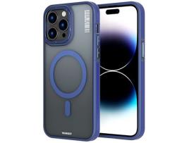 Capa com Magsafe Premium Youngkit para iPhone 14 Pro Matte Blue LUSOSMART