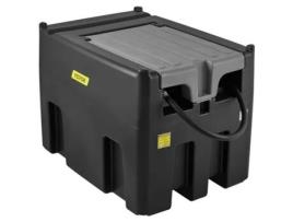 Tanque de Combustível Diesel Portátil de 116 Galões com Bomba de Transferência de 12 V Preto VEVOR