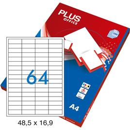 Etiquetas Plus A4 48,5X16,9 100 Fls