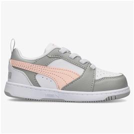 Puma Rebound V6 LO - Branco - Sapatilhas Menina tamanho 23
