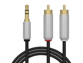 Cabo Jack 3.5Mm Macho 2X Rca Macho 100% Cobre 1,50M Qualidade