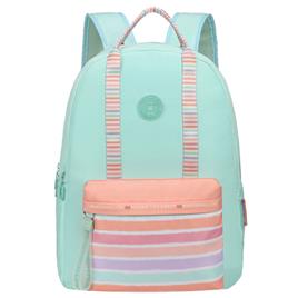 MARSHMALLOW Mochila Stripes, Nylon, Verde Menta