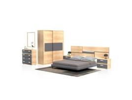 Conjunto de Quarto DUEHOME (260 x 60 x 3,2 cm - Melamina)