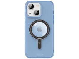Capa com Magsafe e Suporte Premium Youngkit para iPhone 14 Pro Max Blue LUSOSMART