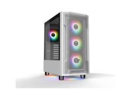 Caixa Atx para Pc de Torre Média com Painéis de Vidro GAMDIAS Athena M6 Lite Rgb