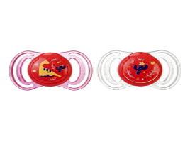 Pack 2 Chuchas Silicone 6m+rosa Neo Baby