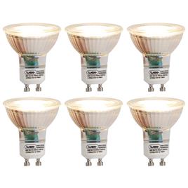 Set van 6 GU10 3-staps dim to warm LED lamp 6W 450 lm