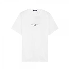 Fred Perry CAMISETA BORDADA , Blanco, Talla - Ref.