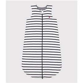 Petit Bateau Saco de bebé às riscas, em algodão