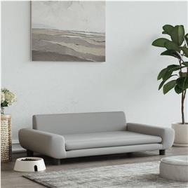 vidaXL Cama para cães 100x54x33 cm veludo cinzento-claro