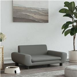 vidaXL Cama para cães 70x45x33 cm veludo cinzento-escuro