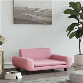 vidaXL Cama para cães 70x45x33 cm veludo rosa