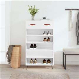 vidaXL Sapateira 60x35x105 cm derivados de madeira branco