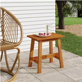 vidaXL Banco retangular 45x29x45 cm madeira de acácia maciça