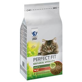 Perfect Fit Natural Vitality Adult 1+ vaca e frango ração para gatos - 6 kg