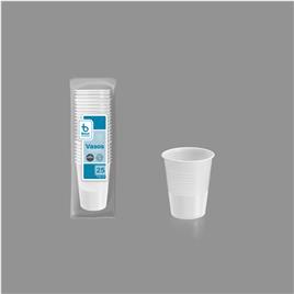 Copo Plástico Branco 200ml Pack 25