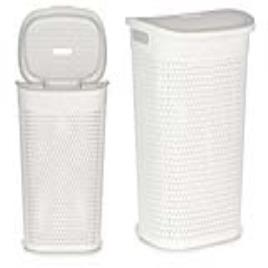 Cesto de Roupa Suja Branco Plástico 60L (44 x 57 x 34,5 cm)