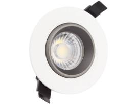 Foco Downlight LED PRISMICA DOWN3424_7510 (Branco - Alumínio - 7W)