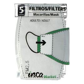 Filtros de Máscara Market PM2.5 Inca Adultos (5 pcs)