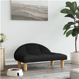 vidaXL Cama para cães 70x52x30 cm tecido preto