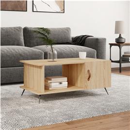 vidaXL Mesa de centro 90x50x40 madeira processada carvalho sonoma