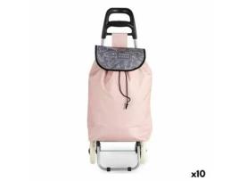 Carro de Compras Cor de Rosa 3,3 L 20 x 95 x 34 cm (10 Unidades)