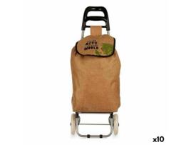 Carro de Compras Castanho 3,3 L 36 x 95 x 35 cm (10 Unidades)