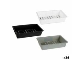 Organizador de Gavetas Polipropileno 16 x 5 x 24 cm (36 Unidades)