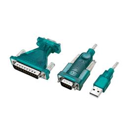 CABO CONVERSOR DE RS232 9+25 PIN M P/ USB A M, 1.3M