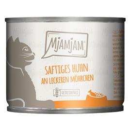 MjAMjAM 6 x 200 g comida húmida para gatos - Frango suculento com cenouras